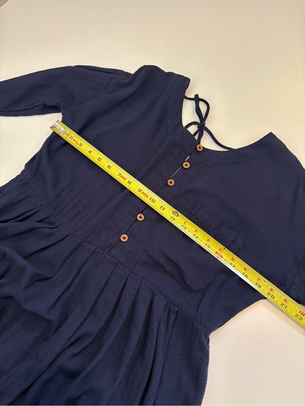Free People Women’s Calsi Jumpsuit XS Navy Slouchy Button Front - Picture 8 of 13